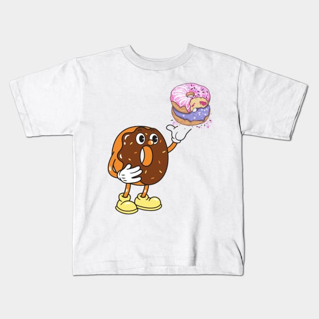 Doughnut loves Donuts Kids T-Shirt by GoodyL